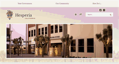 Desktop Screenshot of cityofhesperia.us